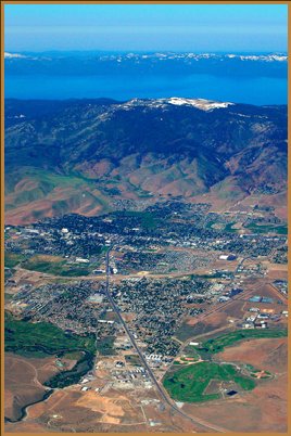 Aerial view of Carson City