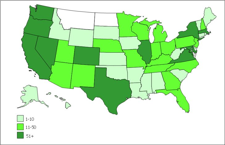 Membership by US State