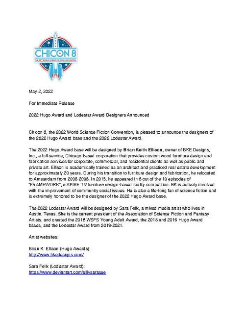 Chicon-8-Press-Release-4-2022-Hugo-Award-and-Lodestar-Award-Designers